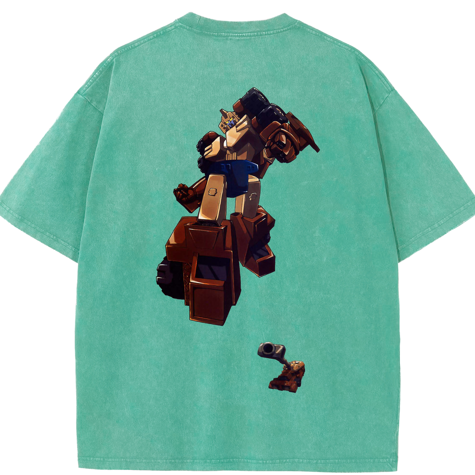 （画像用）  綿100% ヴィンテージ風 半袖Tシャツ（背面プリント）